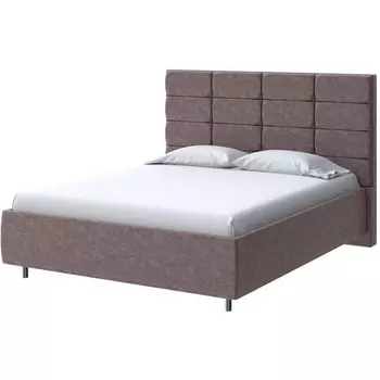 PROxSON Кровать Shapy без основания (Ткань: Велюр Gratta 8 Брауни) 180x190