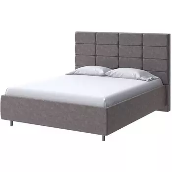 PROxSON Кровать Shapy без основания (Ткань: Велюр Gratta 7 Жареный миндаль) 200x200