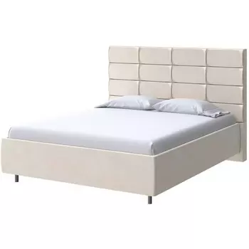 PROxSON Кровать Shapy без основания (Ткань: Велюр Casa Сахарный) 200x200