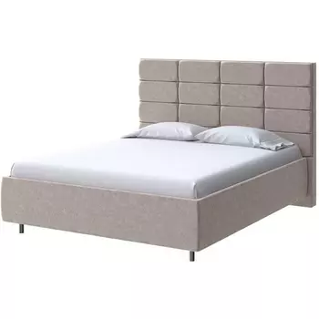 PROxSON Кровать Shapy без основания (Ткань: Велюр Gratta 2 Латте) 200x200