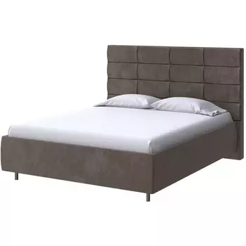PROxSON Кровать Shapy без основания (Ткань: Велюр Casa Кофейный) 200x190