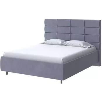 PROxSON Кровать Shapy без основания (Ткань: Велюр Casa Благородный серый) 200x200