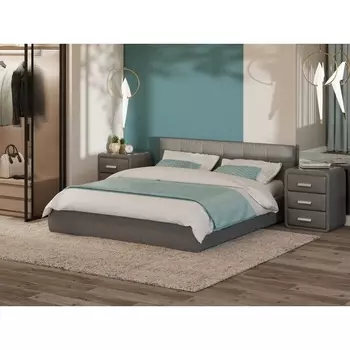 PROxSON Кровать Varna без основания (Ткань: Рогожка Savana Grey (серый)) 180x200