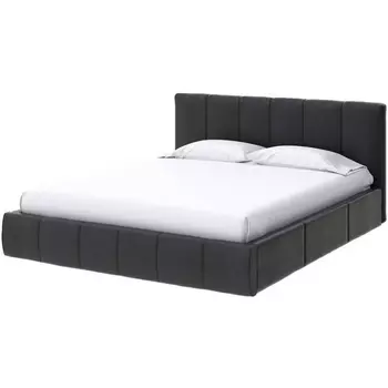 PROxSON Кровать Varna Grand без основания (Экокожа Черный) 180x200