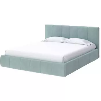 PROxSON Кровать Varna Grand без основания (Ткань: Велюр Monopoly Мятный лёд (670)) 140x200