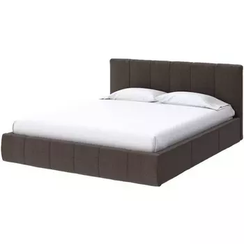 PROxSON Кровать Varna Grand без основания (Ткань: Рогожка Savana Chocolate (шоколад)) 160x200