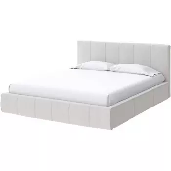 PROxSON Кровать Varna Grand без основания (Ткань: Рогожка Savana Milk (молочный)) 180x200