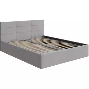 PROxSON Кровать Vector с бельевым ящиком (Ткань: Велюр Ultra Серый камень) 180x200
