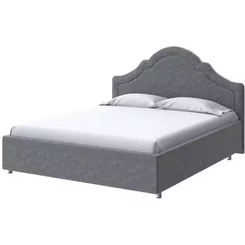 PROxSON Кровать Vintage (Ткань: Велюр Gratta 4 Серый космос) 180x190