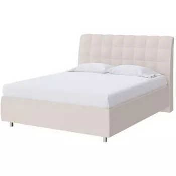 PROxSON Кровать Volumo без основания (Ткань: Рогожка Тетра Молочный) 180x190