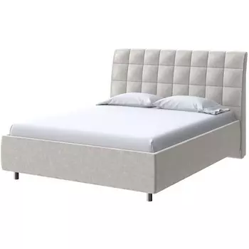 PROxSON Кровать Volumo без основания (Ткань: Велюр Gratta 1 Шампань) 200x200