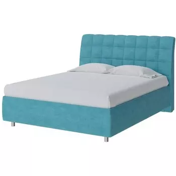 PROxSON Кровать Volumo без основания (Ткань: Велюр Лофти Лазурь) 200x190