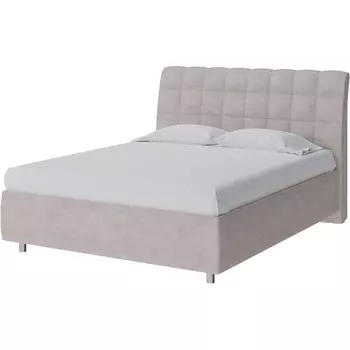 PROxSON Кровать Volumo без основания (Ткань: Велюр Лофти Бежевый) 200x190