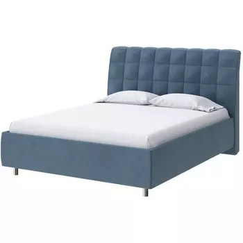 PROxSON Кровать Volumo без основания (Ткань: Велюр Monopoly Прованский синий (792)) 180x200