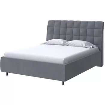 PROxSON Кровать Volumo без основания (Ткань: Велюр Ultra Мокрый асфальт) 200x190