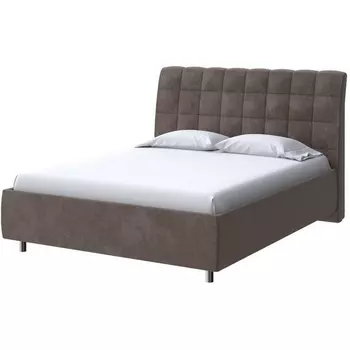 PROxSON Кровать Volumo без основания (Ткань: Велюр Casa Кофейный) 180x200