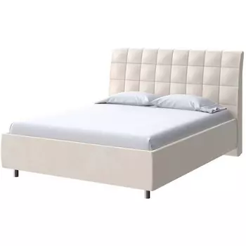 PROxSON Кровать Volumo без основания (Ткань: Велюр Casa Сахарный) 180x200