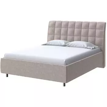 PROxSON Кровать Volumo без основания (Ткань: Велюр Gratta 2 Латте) 200x200