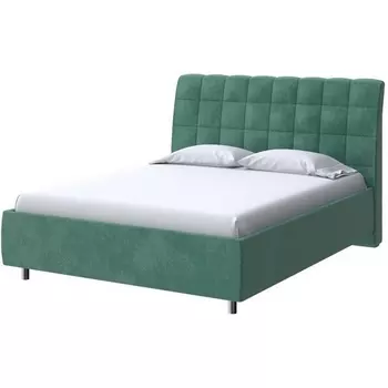 PROxSON Кровать Volumo без основания (Ткань: Велюр Casa Изумрудный) 200x200