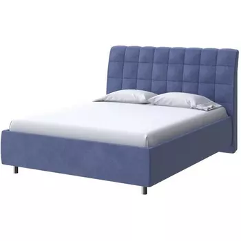 PROxSON Кровать Volumo без основания (Ткань: Велюр Casa Сапфировый) 180x200