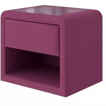PROxSON Тумба Cube (Ткань: Рогожка Savana Berry (фиолетовый)) 52x41