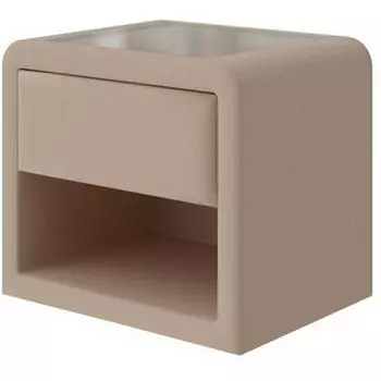 PROxSON Тумба Cube (Ткань: Рогожка Savana Camel (бежевый)) 52x41