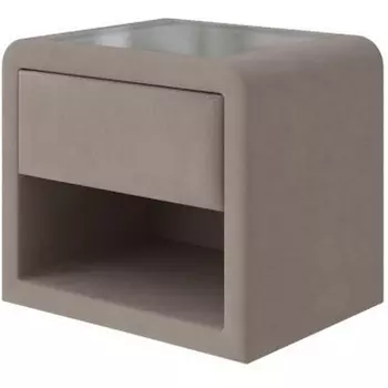 PROxSON Тумба Cube (Ткань: Рогожка Тетра Бежевый) 52x41