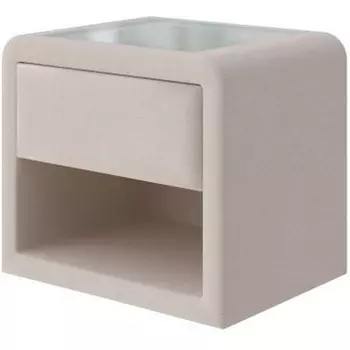 PROxSON Тумба Cube (Ткань: Рогожка Тетра Молочный) 52x41