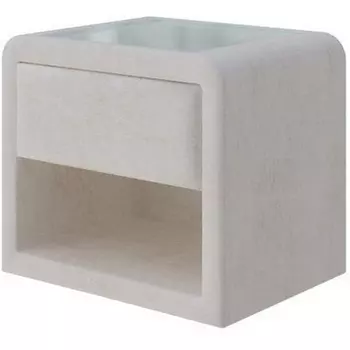 PROxSON Тумба Cube (Ткань: Велюр Лофти Лён) 52x41