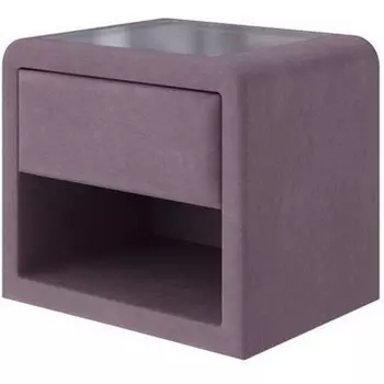 PROxSON Тумба Cube (Ткань: Велюр Лофти Слива) 52x41