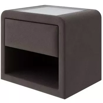 PROxSON Тумба Cube (Ткань: Велюр Monopoly Горячий шоколад (237)) 52x41