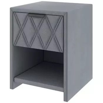 PROxSON Тумба Side (Ткань: Велюр Forest 17 Серый) 44x45