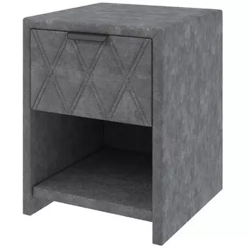 PROxSON Тумба Side (Ткань: Велюр Gratta 4 Серый космос) 44x45