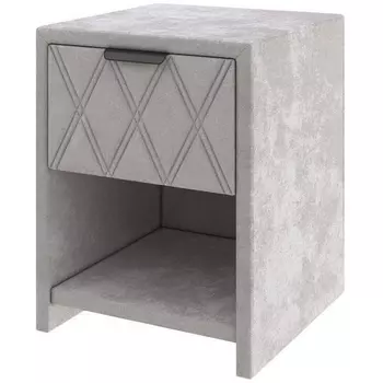 PROxSON Тумба Side (Ткань: Велюр Лофти Серый) 44x45