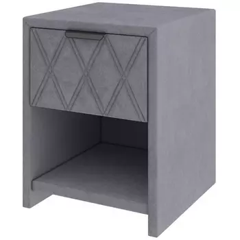 PROxSON Тумба Side (Ткань: Велюр Teddy Мокрый асфальт) 44x45