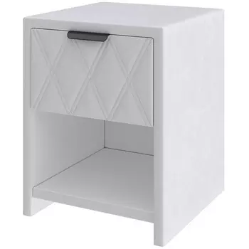 PROxSON Тумба Side (Ткань: Велюр Teddy Снежный) 44x45