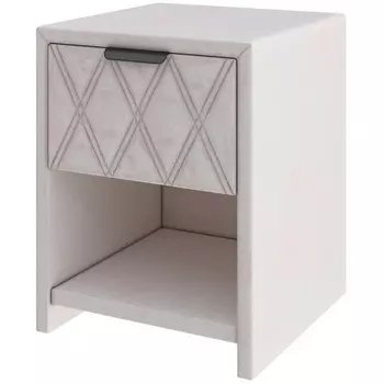 PROxSON Тумба Side (Ткань: Велюр Teddy Жемчужный) 44x45