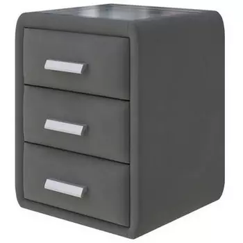 PROxSON Тумба Soft Mebel (Ткань: Велюр Forest 17 Серый) 51x48