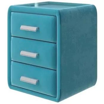 PROxSON Тумба Soft Mebel (Ткань: Велюр Shaggy Azure) 51x48