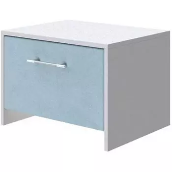 PROxSON Тумба Varna (ЛДСП Белая+ткань Белый/Teddy Морозная свежесть) 51x40