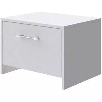 PROxSON Тумба Varna (ЛДСП Белая+ткань Белый/Teddy Снежный) 51x40