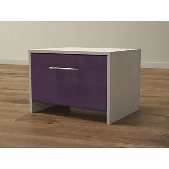 PROxSON Тумба Varna (ЛДСП Дуб Шамони+ткань Дуб Шамони светлый (124)/Savana Berry (фиолетовый)) 51x40