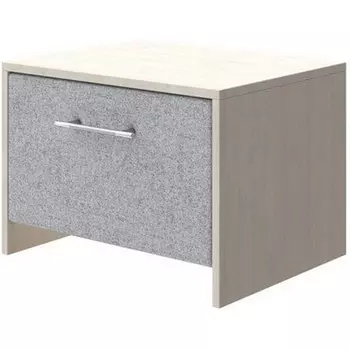 PROxSON Тумба Varna (ЛДСП Дуб Шамони+ткань Дуб Шамони светлый/Tesla Стальной) 51x40