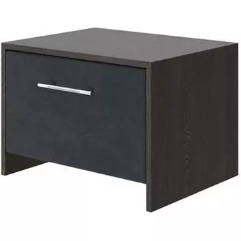 PROxSON Тумба Varna (ЛДСП Кантербери+ткань Дуб Кантербери/Teddy Древесный уголь) 51x40