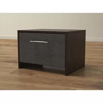 PROxSON Тумба Varna (ЛДСП Венге+ткань Венге/Savana Grey (серый)) 51x40