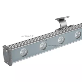 Светодиодный прожектор линейный IP65 AR-LINE-1000S-18W-24V RGB (Grey, 30 deg, DMX512) (Arlight, Закрытый) 023623
