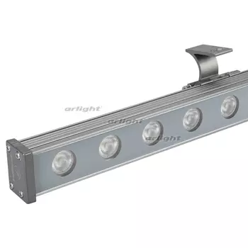 Светодиодный прожектор линейный IP65 AR-LINE-1000M-24W-24V RGB (Grey, 30 deg, DMX512) (Arlight, Закрытый) 023624