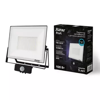 Прожектор уличный IP65 светодиодный с датчиком движения PROFI Ritter 53424 6