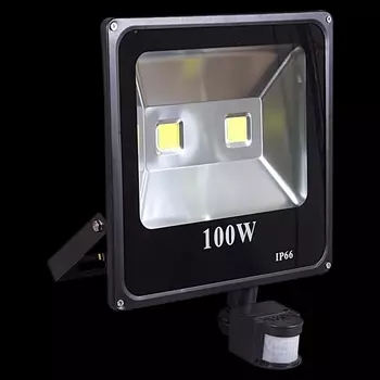 Прожектор уличный светодиодный с датчиком движения Reluce 54100-0.2-001QY LED100W+SENSOR BK