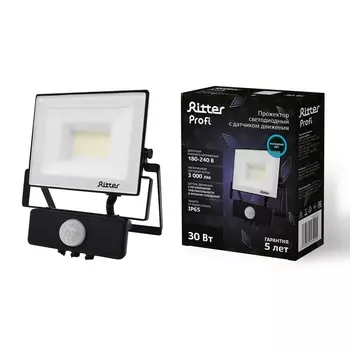 Прожектор уличный IP65 светодиодный с датчиком движения Ritter PROFI 53421 5